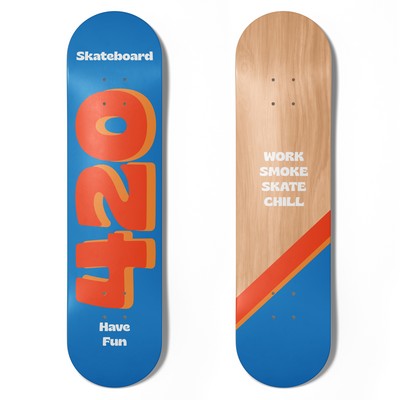 Economy Cold Pressed Skateboard Deck